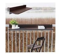 ZHENGQIAN Tavolo sospeso,Tavolino Pieghevole for Balcone, pieghevole da parete in alluminio ad altezza regolabile,Capacità di carico fino a 50 kg,Non occupa molto spazio(L60*w27cm/L23.6*W10.6IN)