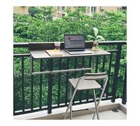 ZHENGQIAN Tavolo sospeso,Tavolino Pieghevole for Balcone, pieghevole da parete in alluminio ad altezza regolabile,Capacità di carico fino a 50 kg,Non occupa molto spazio(L60*w37cm/L23.6*W14.6IN)