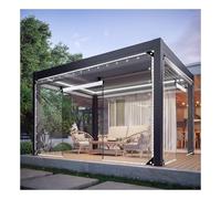 ZHENGQIAN Telo Impermeabile Esterno Trasparente con Cerniera,Telo Impermeabile Esterno Trasparente,0.5mm Antistrappo Antipioggia Telone in PVC,per pergole, Giardini, Garage(H1.6xW2M/H5.25xW6.56ft)