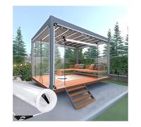 ZHENGQIAN Telone in PVC con Cerniera,Telo Impermeabile Esterno 0.5mm,Resistente al Vento e agli Strappi,680 g/m²,per pergole, Giardini, Garage,Personalizzabile(H2Xw8M/H6.56xW26.25ft)