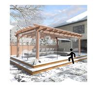 ZHENGQIAN Telone Trasparente con Cerniera,Patio Portico Gazebo Pannelli Laterali in Teloni Trasparente,Telone Trasparenti Impermeabili for Esterno,700 g/m²,Personalizzabile(H1xW3.5M/H3.28xW11.48ft)