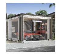 ZHENGQIAN Telone Trasparente in PVC con Cerniera,Telone Protettivo Antistrappo Anti-UV,Tarpaulin Trasparente for Il Balcone del Giardino,può Essere Utilizzato in Giardino(H2.1xW3.5M/H6.89xW11.48ft)