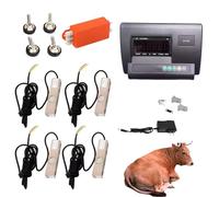 zhenmaster Bilancia Digitale per Animali con Celle 2T - Indicatore LED a 6 Cifre - Struttura Robusta per Pesi Fino a 17637lbs - Alimentazione Flessibile, Lettura Veloce