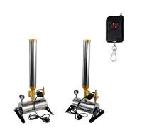 zhenmaster Cannone Coriandoli Pulito e Facile da Usare - Confezione da 2 - Lanciatore Coriandoli Professionale con Telecomando Senza Fili e Angolo Regolabile Per Feste, Matrimoni, Palco