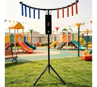 zhenmaster Catch Stick Arcade Game Machine Portable Hand Eye Coordination | With 10 Sticks, 5 Speeds, 6 Difficulty Levels For Family Games, Group Contests(Black)