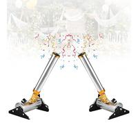 zhenmaster Confezione da 2 - Cannone Coriandoli Professionale Telecomando Senza Fili Lanciatore Elettrico Coriandoli per Eventi Angolo Regolabile Autoportante Per Atmosfera Festiva