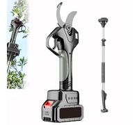 zhenmaster Forbici Elettriche Potatura SK5 con Asta Estensibile - Strumento da Giardino a Batteria con Motore Brushless e Doppia Batteria - Taglio Preciso e Sicuro per Rami Grossi(Withpole)