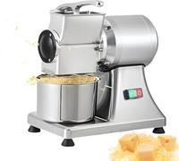 zhenmaster Grattugia Elettrica 900W in Acciaio Inox, Tritatutto Professionale per Formaggio, Noci e Cioccolato, Motore Potente in Rame Puro con Copertura di Sicurezza, Perfetta per Cucine Commerciali