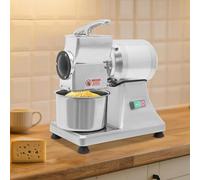 zhenmaster Grattugia Elettrica Professionale in Acciaio Inox, Motore 900W in Rame Puro, capacità 60kg/h, Protezione Antiblocco, Ideale per Formaggio, Cioccolato e Noci, Uso Domestico o Ristorativo