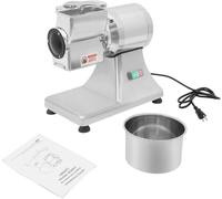 zhenmaster Grattugia Professionale per Formaggio Elettrica 900W, Acciaio Inox Antiruggine, Motore Potente e Protezione Mani, 60kg/h, Adatta per Formaggi Duri, Noci e Pane, Cucina Commerciale
