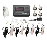 zhenmaster Kit Celle di Carico ad Alta Precisione con Indicatore Digitale - 2T/4409lbs C3 Classe - Per Bilance Zootecniche, Piattaforme Industriali - Acciaio Inox, Display LED, Alimentazione Doppia