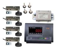 zhenmaster Kit Celle di Carico C3 Professionale con Display LED - Bilancia Zootecnica per Bovini Pecore - Acciaio IP68 - Pesatura Animali Precisa - Alimentazione a Doppia Fonte