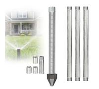 zhenmaster Kit per Pozzo con Punta in Sabbia, Kit per Pozzo con Punta in Acciaio Inox da 1-1/4", Crea Facilmente Un Pozzo Poco Profondo da 3 a 4,8 Metri, per La Casa Colonica Rurale(3+1)