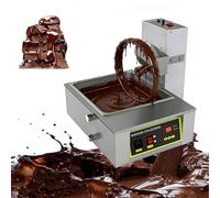 zhenmaster Macchina Colata E Tempera Cioccolato, Erogatore Riscaldatore Di Cioccolato Commerciale, Miscelatore Regolabile 35-55 Giri/Min, Tempera 0-95°c, Piatto Rotante 28,5 Cm, Per Caramelle(C)