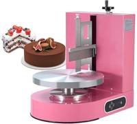 zhenmaster Macchina Elettrica per Glassare Torte Da 200 W, Attrezzatura Automatica per Glassare Torte Da 60 a 320 Giri/Min, Raschietto Regolabile Dal Bordo Al Centro per Torte Da 10-30 Cm