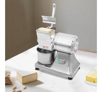 zhenmaster Macchina Grattugia Formaggio Elettrica 900W, Struttura Robusta in Acciaio Inox, Alta Efficienza 60kg/h, Sis-Tema di Sicurezza e Facile Pulizia, Perfetta per Cucine Professionali e Bar