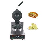 zhenmaster Macchina Ufo Burger Waffle - Pressa Professionale con Timer e Termostato - 1300W - Doppia Piastra Riscaldante - Adatta a Caffè, Street Food e Cucina di Casa(Single Head)
