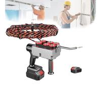 zhenmaster Passacavi Automatico Elettrico Ricaricabile, Supporta Curve a 90°, Lunghezza Filo 15/30m, per Installazioni Rete ed Edilizia(37500mah,30m-line)