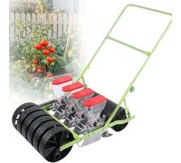 zhenmaster Seminatrice da Giardino multifila, seminatrice Manuale Portatile per ortaggi. Disponibile con Design da 1 a 6 File, Posizionamento Uniforme dei Semi per Cavolo e prezzemolo.(4row)
