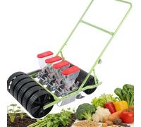 zhenmaster Seminatrice per Semi agricoli | Seminatrice Manuale per ortaggi. Che la Rendono un'efficiente seminatrice Manuale per l'uso in Giardino all'aperto su pendii e Terreni pianeggianti.(4row)