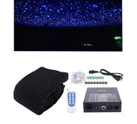 zhenmaster Sfondo a LED per DJ Party Wedding | Luci Bianche e Blu Controllo DMX | Velluto a Doppio Strato Ignifugo | Luci a LED con Effetti Pulse e Jump | Facile da Installare(Blue+White,3x6m)
