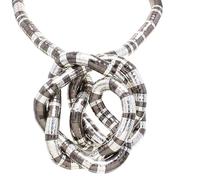 ZHENNB Collana girocollo pieghevole in lega con osso di serpente punk alla moda clavicola attorcigliabile flessibile gioielli collo a serpente, Diameter 5, come descritto, come descritto