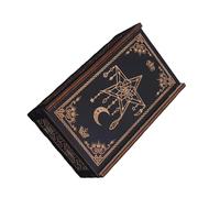 ZHENNB Push Pull Tarocchi Scatola di Carta Astrologia Trinkets Box Tarocchi di Legno Custodia di Immagazzinaggio Per Fortune Che Raccontano Streghe Decorazione Astrologia Trinkets Giochi..