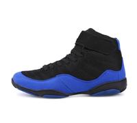 ZHENSI Scarpe Boxe Uomo Donna Scarpe Wrestling Ragazzi Bambini Stivali da Combattimento Kickboxing Traspiranti Leggeri per Squat Powerlifting,Blu,46 EU