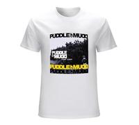 ZHENWA Men Tee Print with Puddle of Mudd Funny Short Sleeve T Shirt Size L