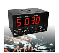 ZHENYUWANG Timer a intervalli per la Boxe su Grande Schermo Red | Timer per allenamento Muay Thai con volume/tempo di allenamento/conteggio cicli regolabili, adatto per boxe