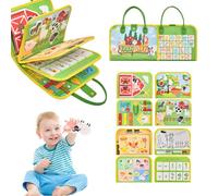 ZHERIKAH Busy Board di Feltro, Pannello Sensoriale Bambini, Quiet Book Sensoriale Educativo, Giochi Educativi 3 Anni, Regali di Compleanno Adatti per Bambini e Bambine di età Compresa tra 1-3 Anni