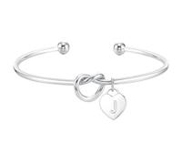 ZHESHEY - Braccialetto con iniziale per donne e ragazze, in argento S925, con ciondolo a forma di cuore, regalo per la mamma, regalo di compleanno per ragazze, figlia, sorella, amica, gioielli