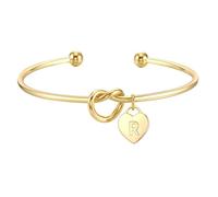 ZHESHEY - Braccialetto con iniziale per donne e ragazze, in argento S925, con ciondolo a forma di cuore, regalo per la mamma, regalo di compleanno per ragazze, figlia, sorella, amica, gioielli