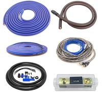 Zhevrax Kit di cablaggio completo per amplificatore, calibro 4, 100% rame OFC, True Spec 4 AWG (calibro americano) per installazione di amplificatori subwoofer audio per auto (incluso cavo di messa a
