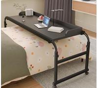 ZHFASDS Tavolo Servitore con Ruote,in Piedi Vassoio per Alimenti Scrivania Medico Alimenti Scrivania Tavolo Medico con Rotelle per Computer Regolabile in Altezza Letto(Color:Black)