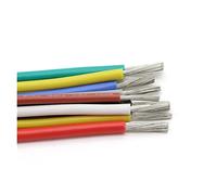 ZHFSWLKW 1 0m 30 28 26 24 22 20 18 16 14 12 AWG U-L3135 Cavo del filo resistente ad alta temperatura a morbido filo di rame elettronico in silicone flessibile flessibile(Red,5 METERS_28AWG)