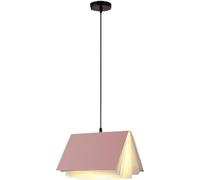 ZHFZKKL Lampadario moderno nordico a 1 luce Lampadario a sospensione medievale Lampadario a forma di libro creativo Lampadario con paralume bianco Decorazione domestica per sala da pranzo Soggiorno Ca