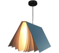 ZHFZKKL Lampadario moderno nordico a 1 luce Lampadario a sospensione medievale Lampadario a forma di libro creativo Lampadario con paralume bianco Decorazione domestica per sala da pranzo Soggiorno Ca