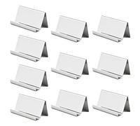 ZHGFXIN 10Pcs In Acciaio Inox Porta Biglietti Da Visita Espositore Scaffale Multiuso Nome Caso Tablet Titolari Del Basamento Per Scrivania Business Holder Organizer
