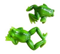 ZHGFXIN 2 pezzi incandescente Treefrog Container Fasteners Impermeabili colofonia statue da giardino esterno interno bordo guarniture per feste di Halloween permanente Treefrog scultura coppia