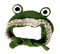 ZHGFXIN Cute Little for Frog Lace Woolen Hat Knit Ear Protection Fascia Caldo Selvaggio Autunno Inverno N Cappelli lavorati a maglia per Baby Girl Boy Slouchy Donne Uomini