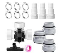 ZHGFXIN Set di conversione per valvole a 3 vie per la manutenzione della piscina, adattatori per tubi flessibili, anelli di tenuta adatti per collegamento del filtro Set di adattatori per attrezzature