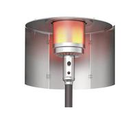 ZHGFXIN Tutti i venti in alluminio deflettore deflettore scudo riscaldamento esterno accessori estetica moderna per patio partito aggiornato antivento riscaldatore accessori