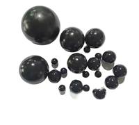 ZHGUIMING 1-1000 pezzi di sfere gomma rotonde solide nere diametro 2/3/4/5/5,5/6/7/8/9/10/-13 mm, elastiche industriali resistenti all'usura(4mm,40Pcs)