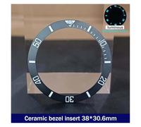ZHGUIMING 38mm * 30.6mm Lunetta in ceramica GMT e inserto for orologio subacqueo for orologio da uomo da 40 mm Sostituisci gli inserti della lunetta dell'orologio del quadrante dell'orologio(87ceramic