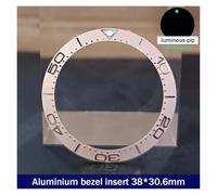 ZHGUIMING 38mm * 30.6mm Lunetta in ceramica GMT e inserto for orologio subacqueo for orologio da uomo da 40 mm Sostituisci gli inserti della lunetta dell'orologio del quadrante dell'orologio(77alumini