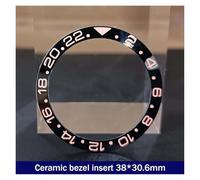ZHGUIMING 38mm * 30.6mm Lunetta in ceramica GMT e inserto for orologio subacqueo for orologio da uomo da 40 mm Sostituisci gli inserti della lunetta dell'orologio del quadrante dell'orologio(52ceramic