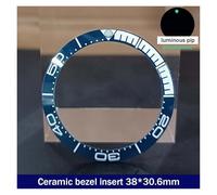 ZHGUIMING 38mm * 30.6mm Lunetta in ceramica GMT e inserto for orologio subacqueo for orologio da uomo da 40 mm Sostituisci gli inserti della lunetta dell'orologio del quadrante dell'orologio(60ceramic