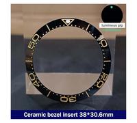 ZHGUIMING 38mm * 30.6mm Lunetta in ceramica GMT e inserto for orologio subacqueo for orologio da uomo da 40 mm Sostituisci gli inserti della lunetta dell'orologio del quadrante dell'orologio(67ceramic