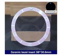 ZHGUIMING 38mm * 30.6mm Lunetta in ceramica GMT e inserto for orologio subacqueo for orologio da uomo da 40 mm Sostituisci gli inserti della lunetta dell'orologio del quadrante dell'orologio(14ceramic